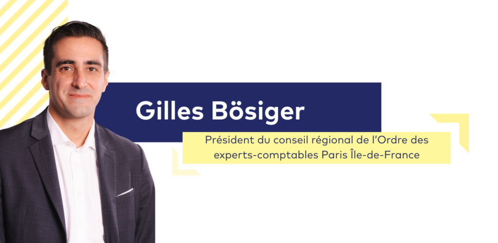 Gilles Bösiger, président du conseil régional de l'Ordre des experts-comptables Paris IDF